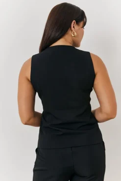 Longline Button Through Waistcoat