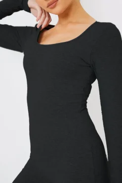 Long Sleeve Scoop Neck Unitard