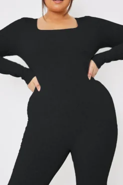 Long Sleeve Scoop Neck Unitard