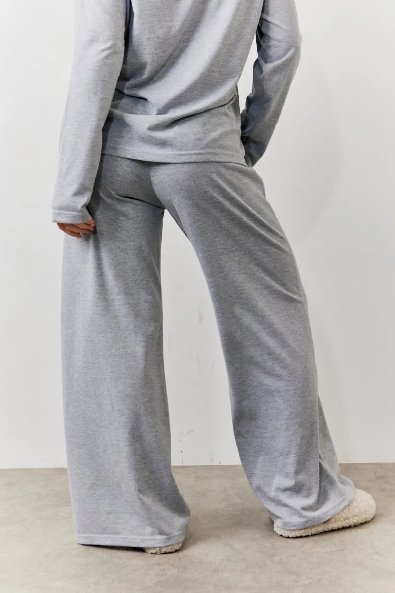 Long Sleeve Top and Trouser Slogan PJ Set