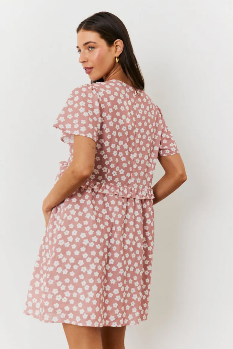 Maternity Floral Print Skater Dress