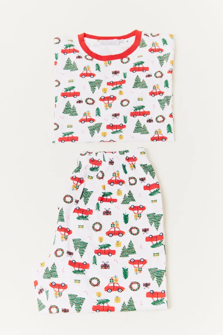 Mens Traditional Print Matching Family Pyjama Set