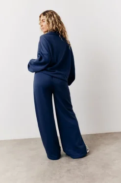 Navy Fits Graphic Straight Leg Co-Ord Jogger