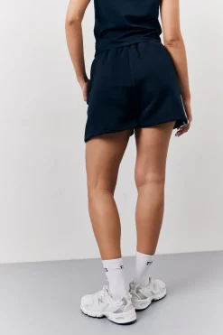 Navy 90's Fits Slogan Side Stripe Co-Ord Shorts