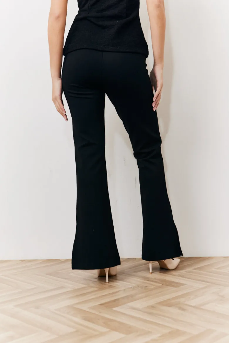 Occasion Black Flare Trousers
