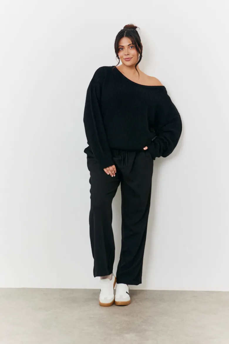 Off Shoulder Knit Jumper