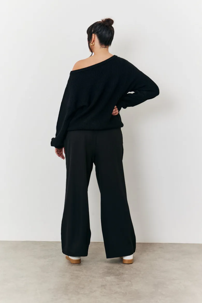 Off Shoulder Knit Jumper