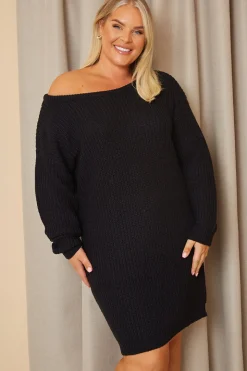 Off The Shoulder Knitted Dress