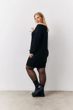 Off The Shoulder Knitted Dress