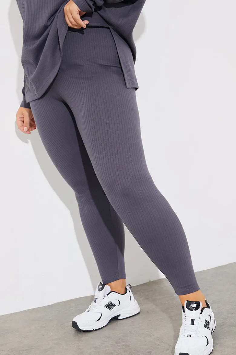 Off The Shoulder Long Sleeve T Shirt And Legging Set