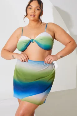 Ombre Print Tie Sarong