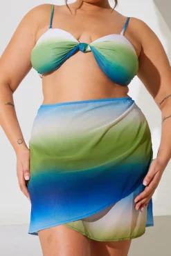 Ombre Print Tie Sarong