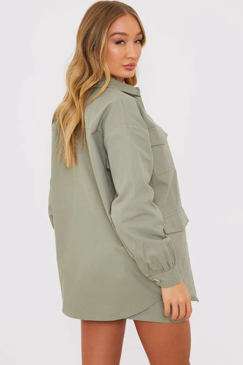 Oversized Utility Cargo Jacket