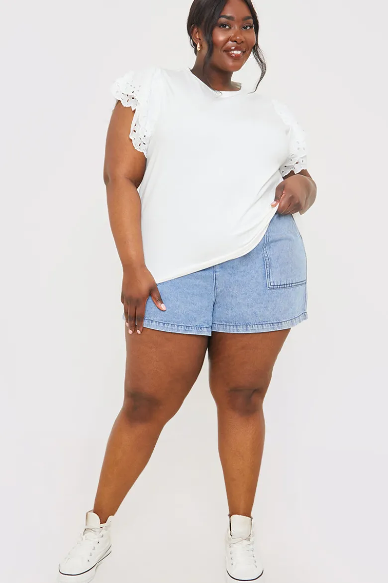 Paper Bag Denim Short