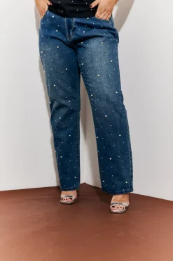 Pearl Embellished Jeans