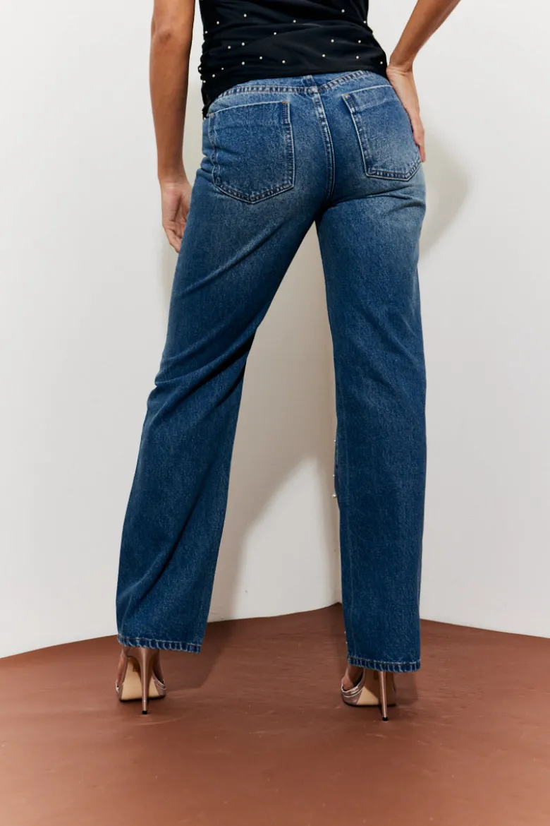 Pearl Embellished Jeans