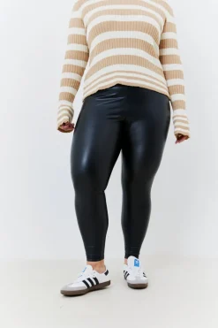 Perfect Sculpting High Waisted Leather Look Leggings