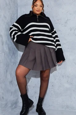 Pleated Mini Skirt