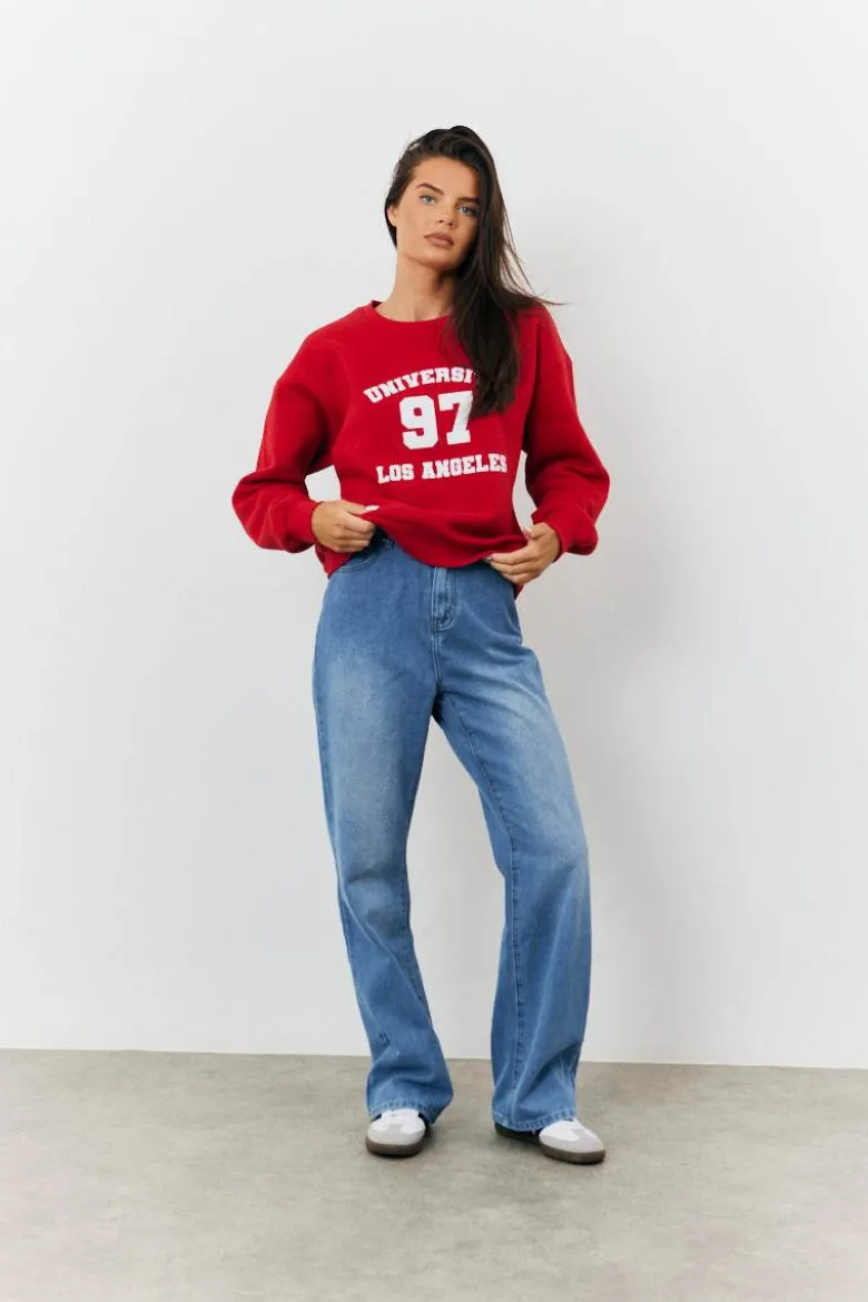 97 Printed Varsity Sweatshirt