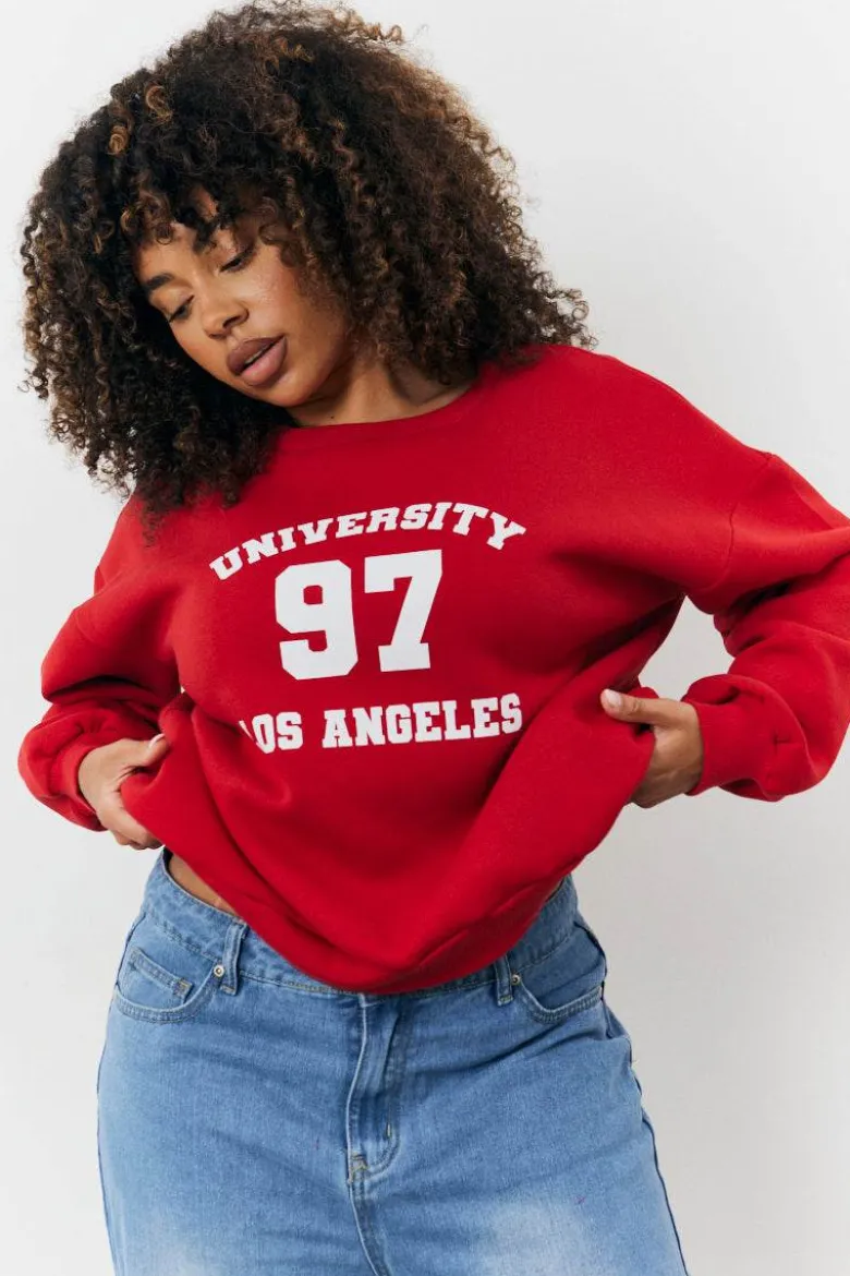 97 Printed Varsity Sweatshirt