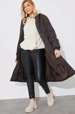 Quilted Wrap Puffer Coat