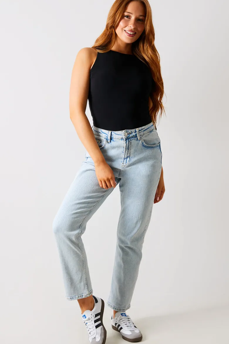 Racer Neck Double Layer Slinky Bodysuit