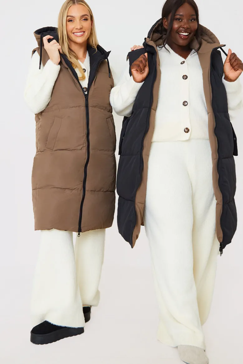 Recycled Longline Reversible Gilet