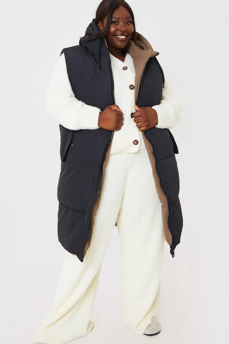 Recycled Longline Reversible Gilet