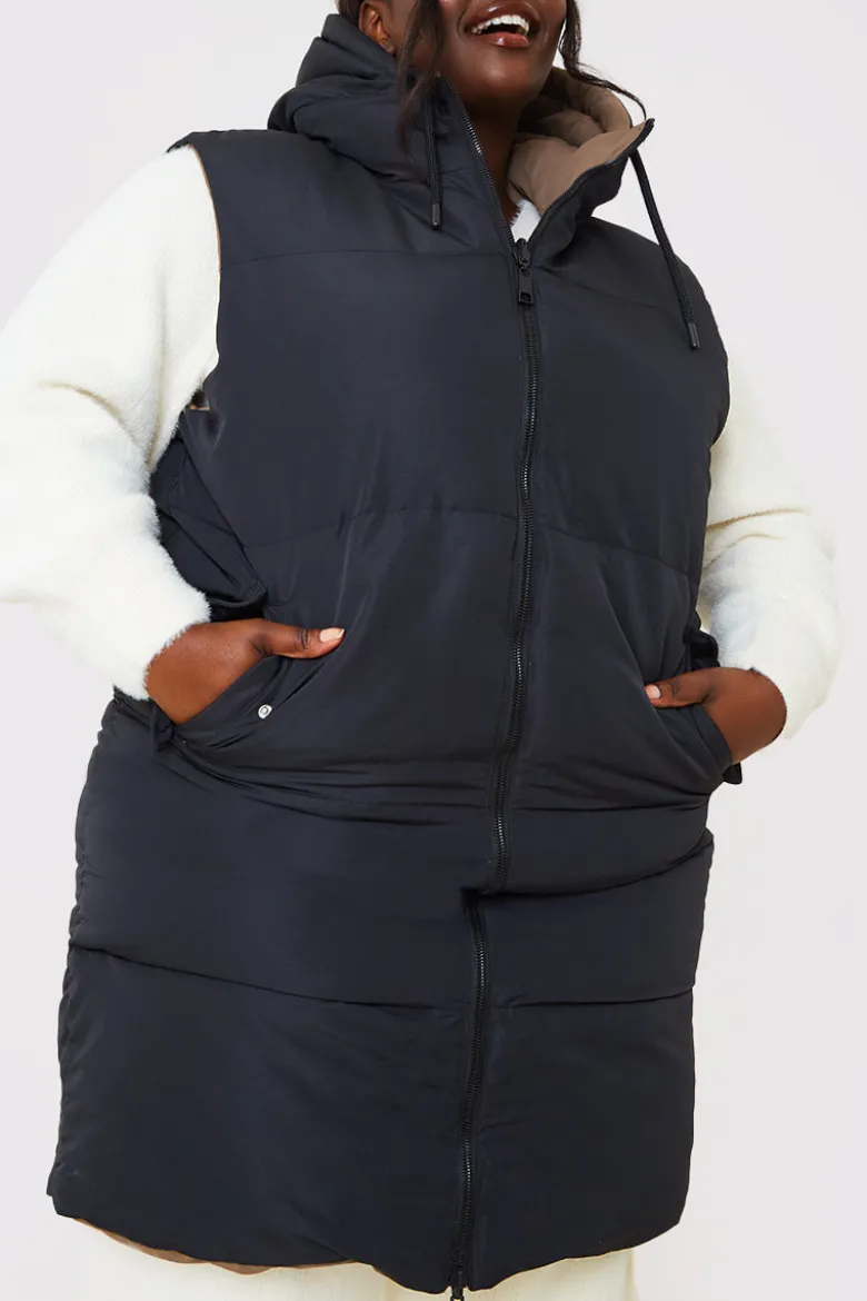 Recycled Longline Reversible Gilet