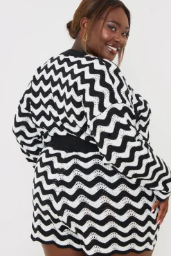 Recycled Stripe Chevron Co Ord Shorts