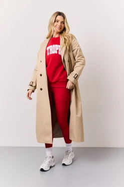 Red High Waisted Sculpt and Control Leggings