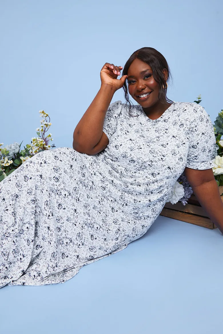 Responsible Viscose Floral Midi Dress