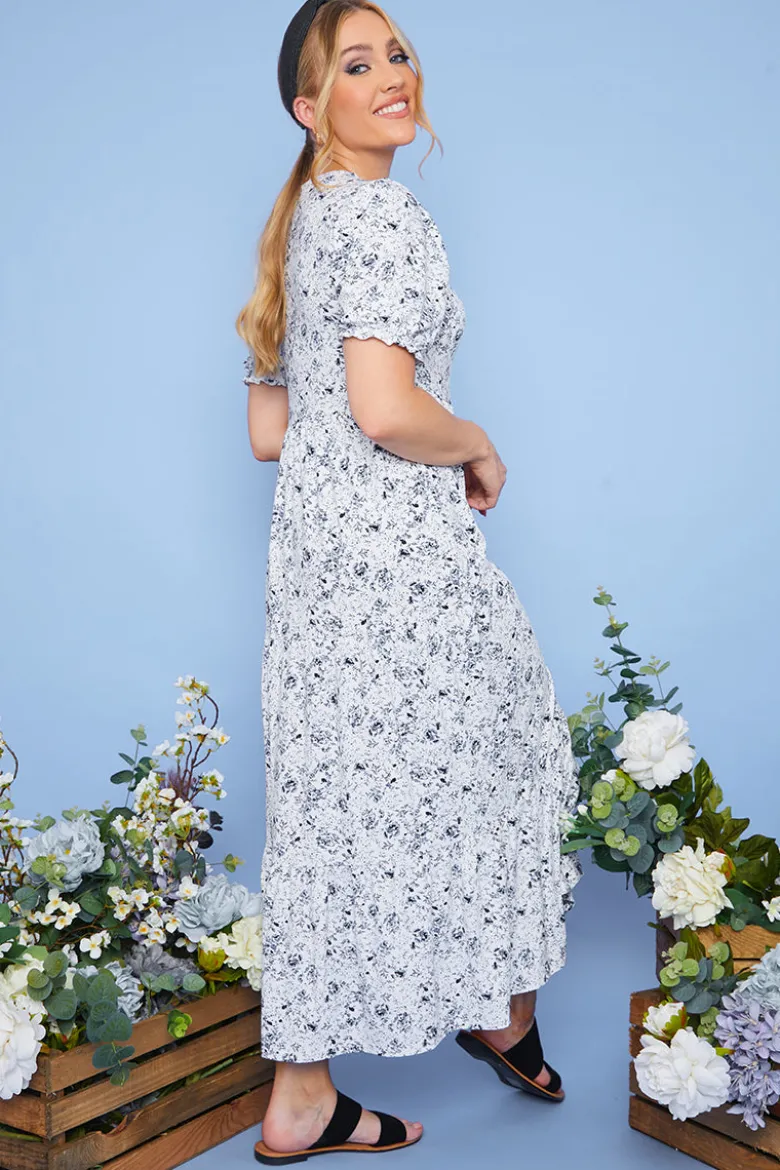 Responsible Viscose Floral Midi Dress