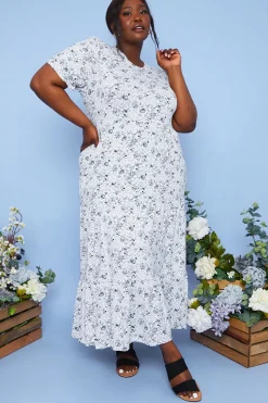 Responsible Viscose Floral Midi Dress