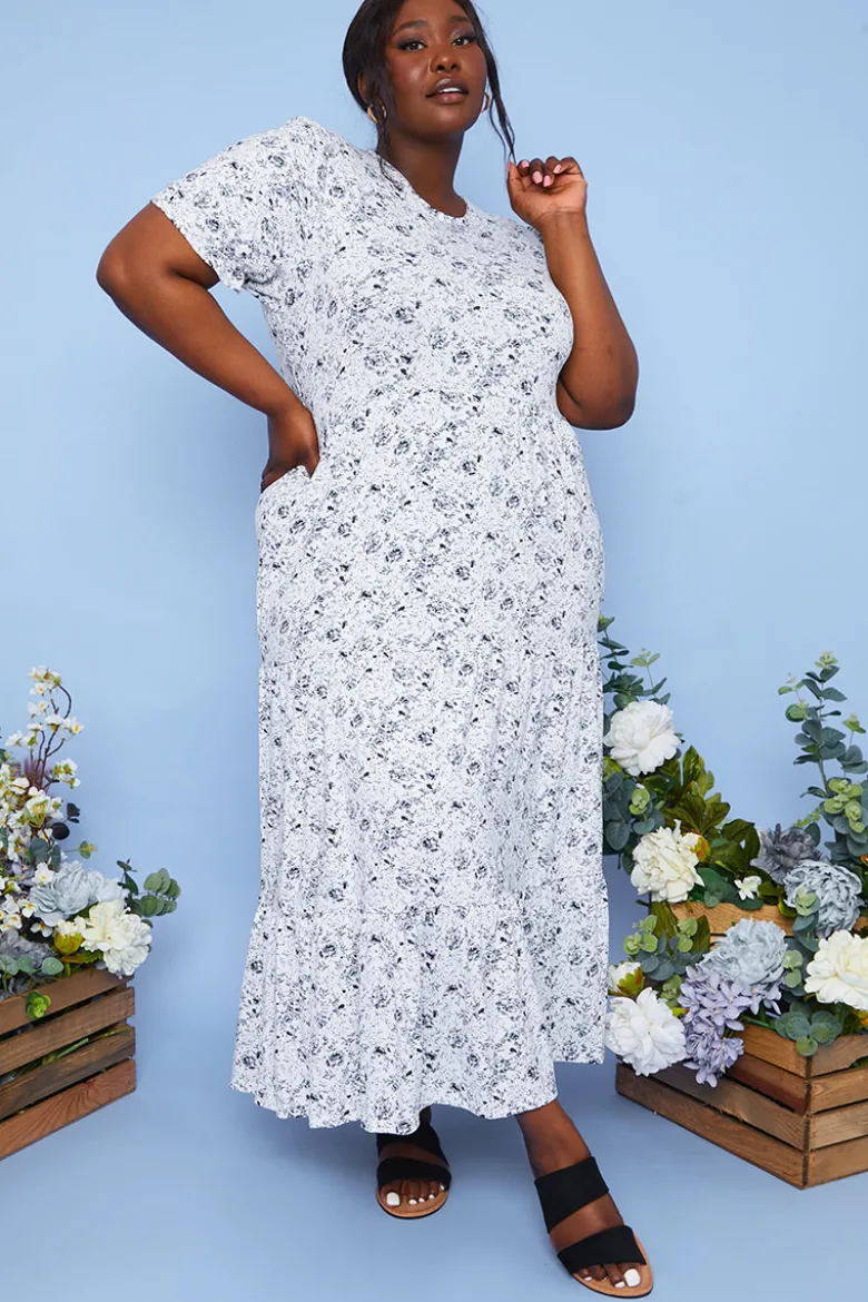 Responsible Viscose Floral Midi Dress