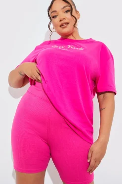 Ribbed High Waisted Cycling Shorts