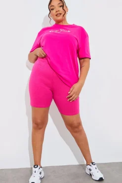 Ribbed High Waisted Cycling Shorts