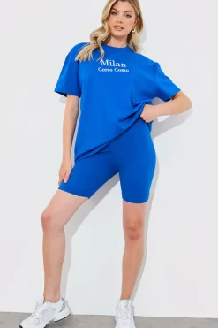 Ribbed High Waisted Cycling Shorts