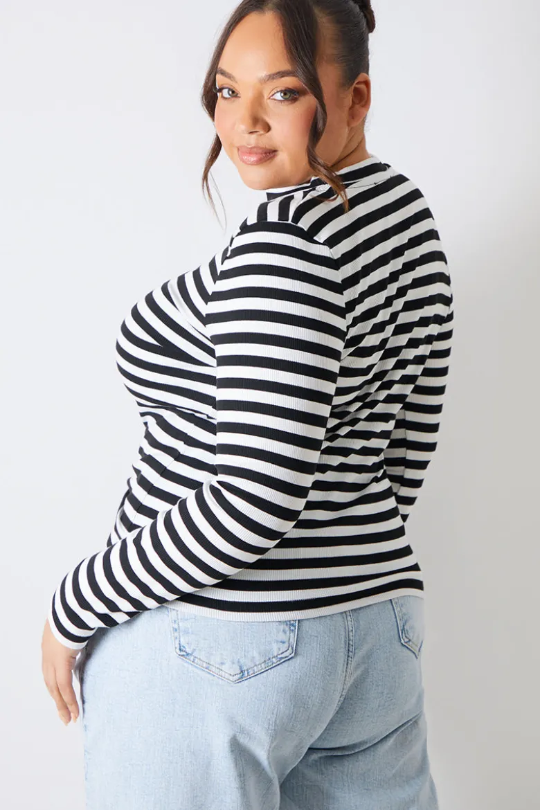 Ribbed Long Sleeve Top