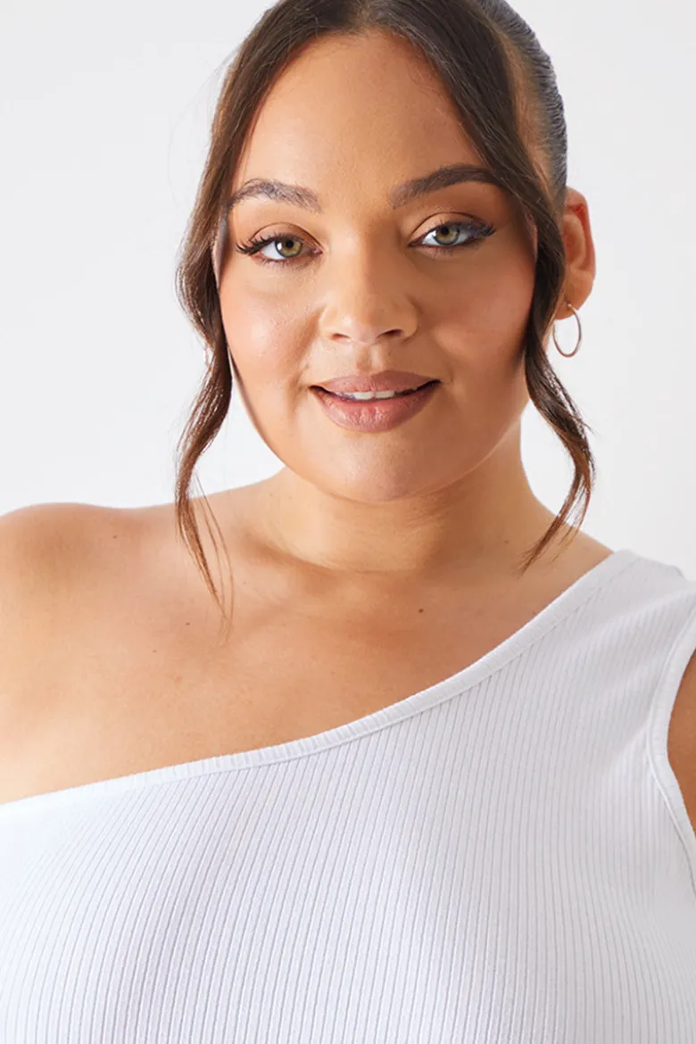 Ribbed One Shoulder Vest