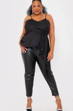 Satin Asymmetric Cami Top