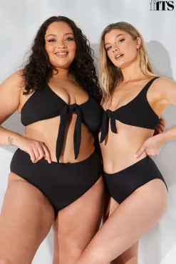 Sculpt and Control Crinkle High Waisted High Leg Bikini Brief