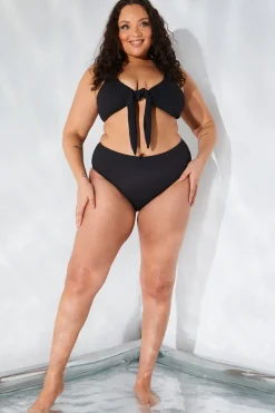 Sculpt and Control Crinkle High Waisted High Leg Bikini Brief