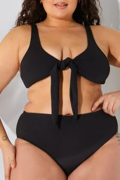 Sculpt and Control Crinkle High Waisted High Leg Bikini Brief