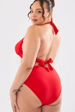 Sculpting Halter Neck Bikini Top