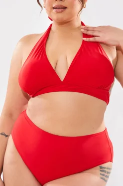 Sculpting Halter Neck Bikini Top