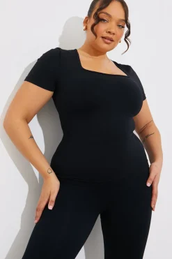 Seamless Square Neck Snatched Shapewear Top