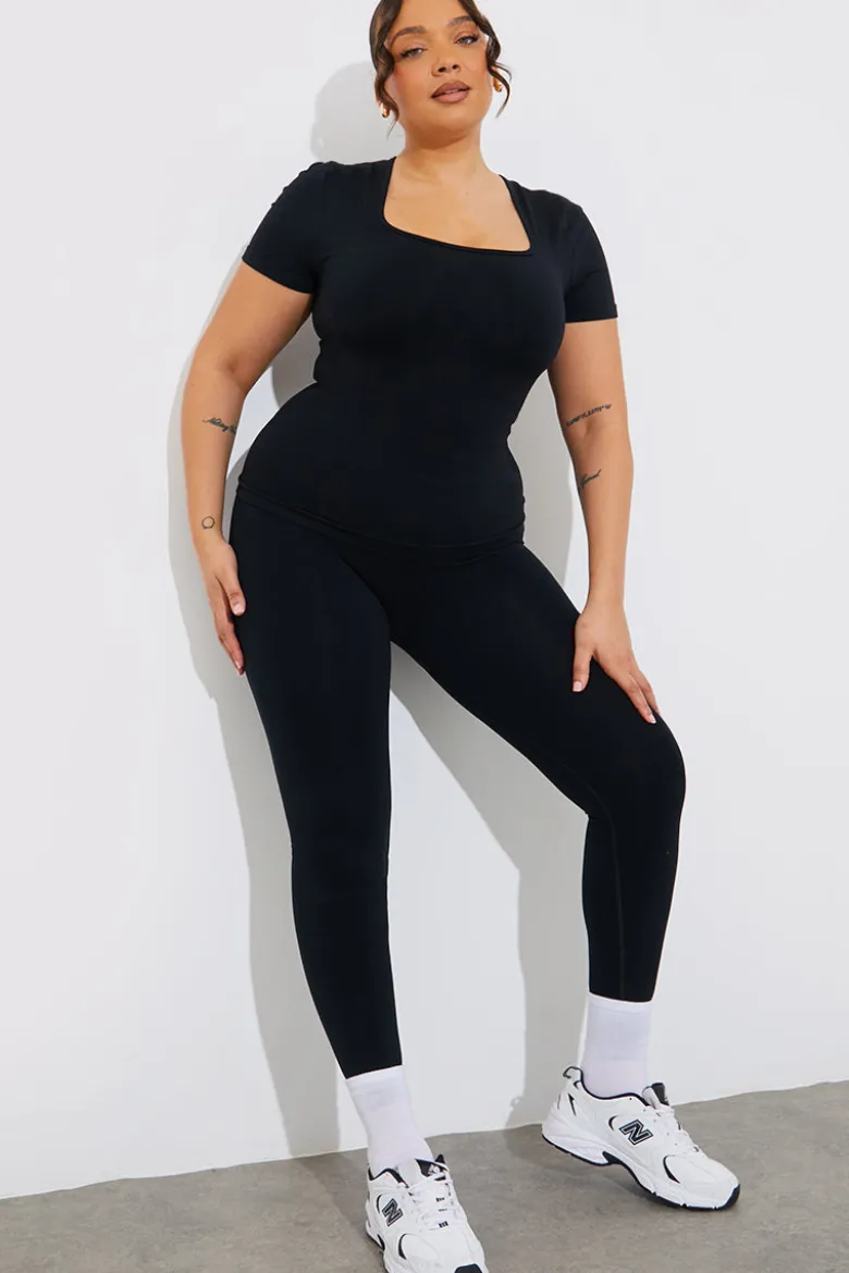 Seamless Square Neck Snatched Shapewear Top