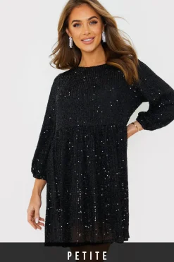 Sequin Smock Mini Dress