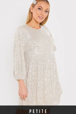 Sequin Smock Mini Dress